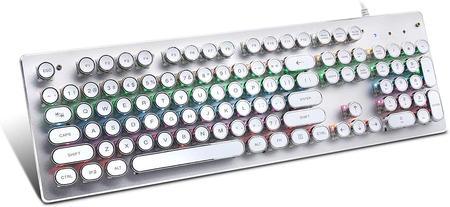 Detail Rainbow Typewriter Keyboard Nomer 29