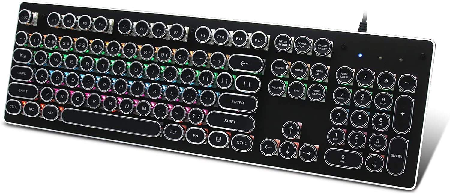 Detail Rainbow Typewriter Keyboard Nomer 32