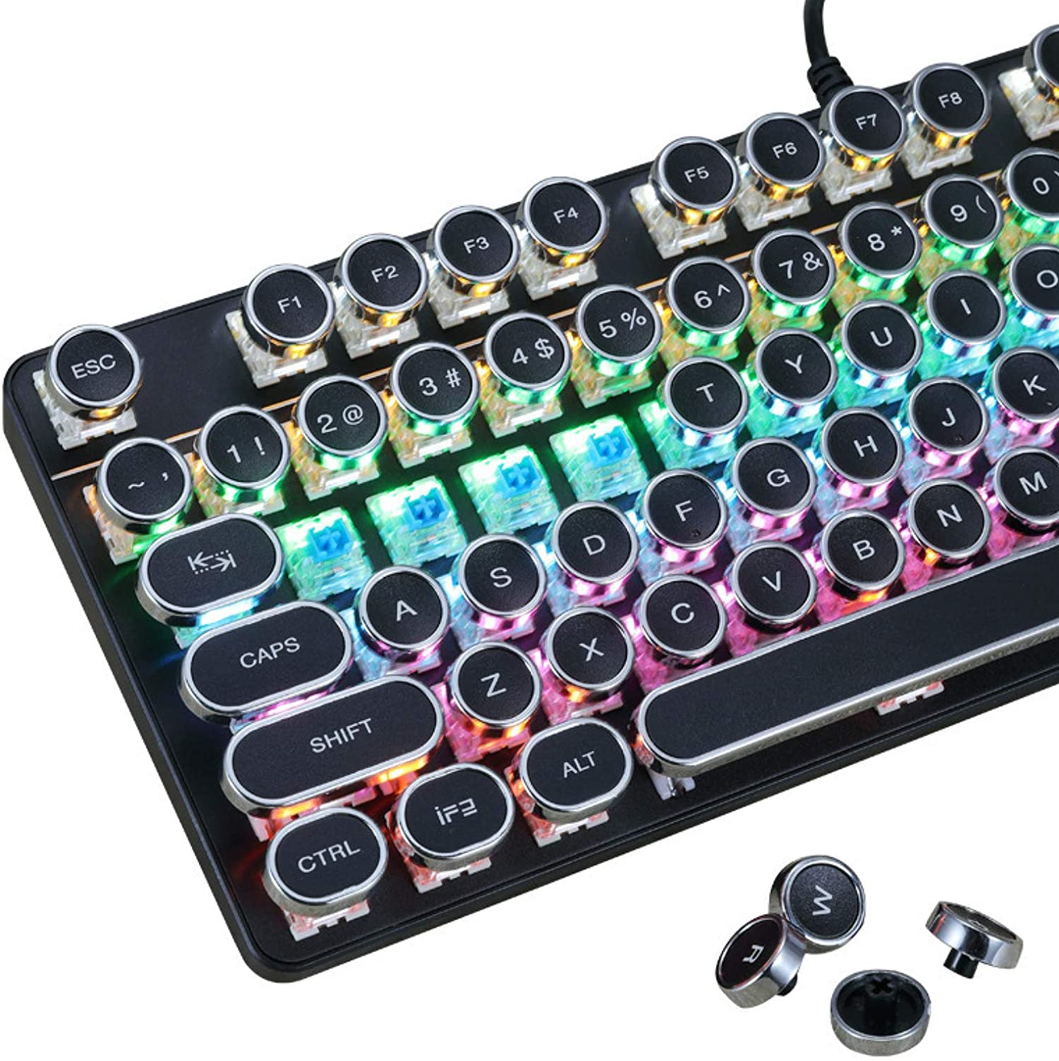 Detail Rainbow Typewriter Keyboard Nomer 34