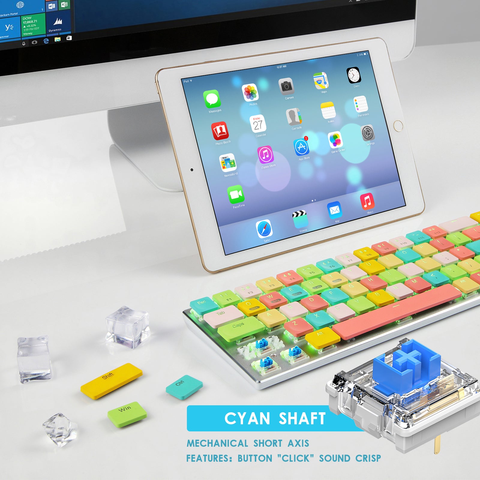 Detail Rainbow Typewriter Keyboard Nomer 37