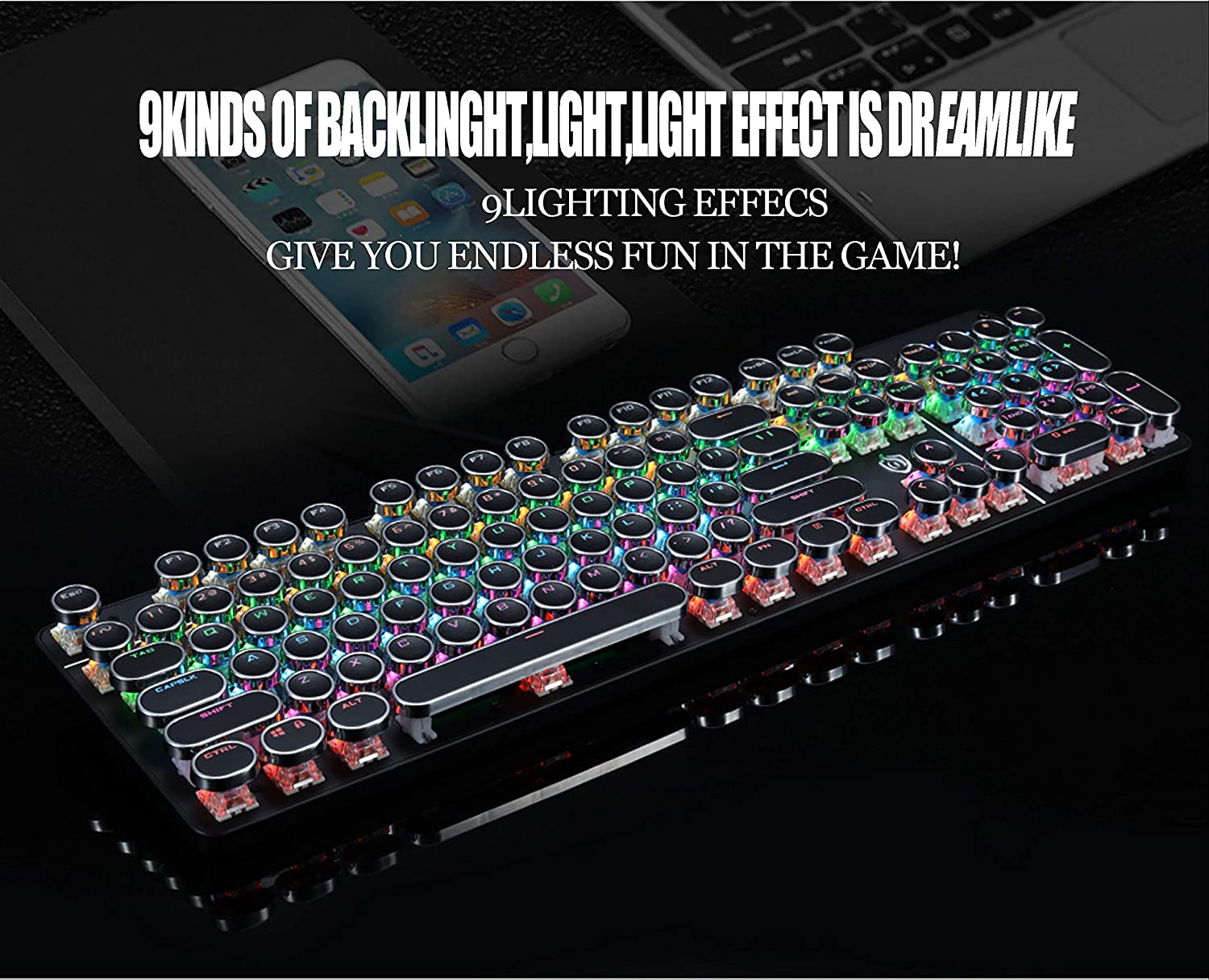 Detail Rainbow Typewriter Keyboard Nomer 40