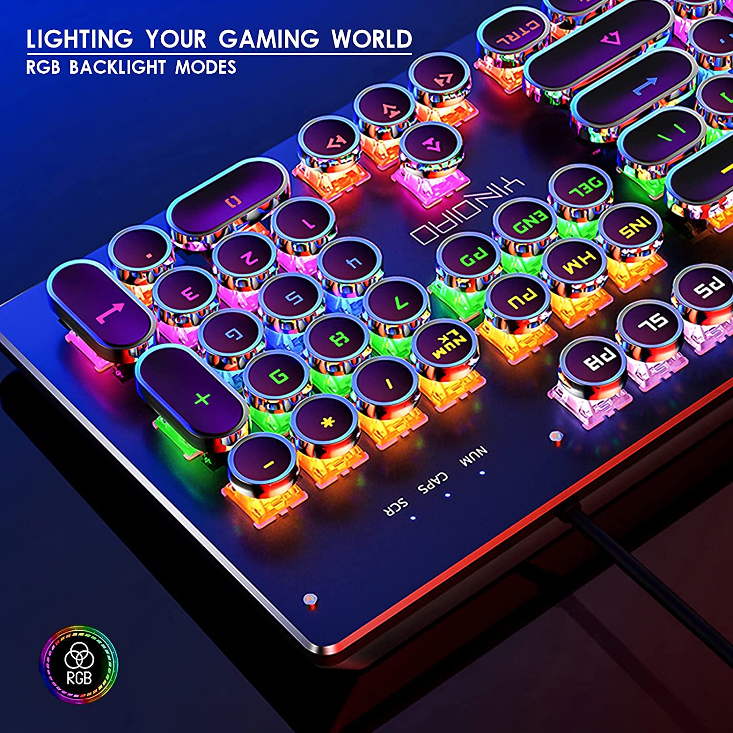 Detail Rainbow Typewriter Keyboard Nomer 43