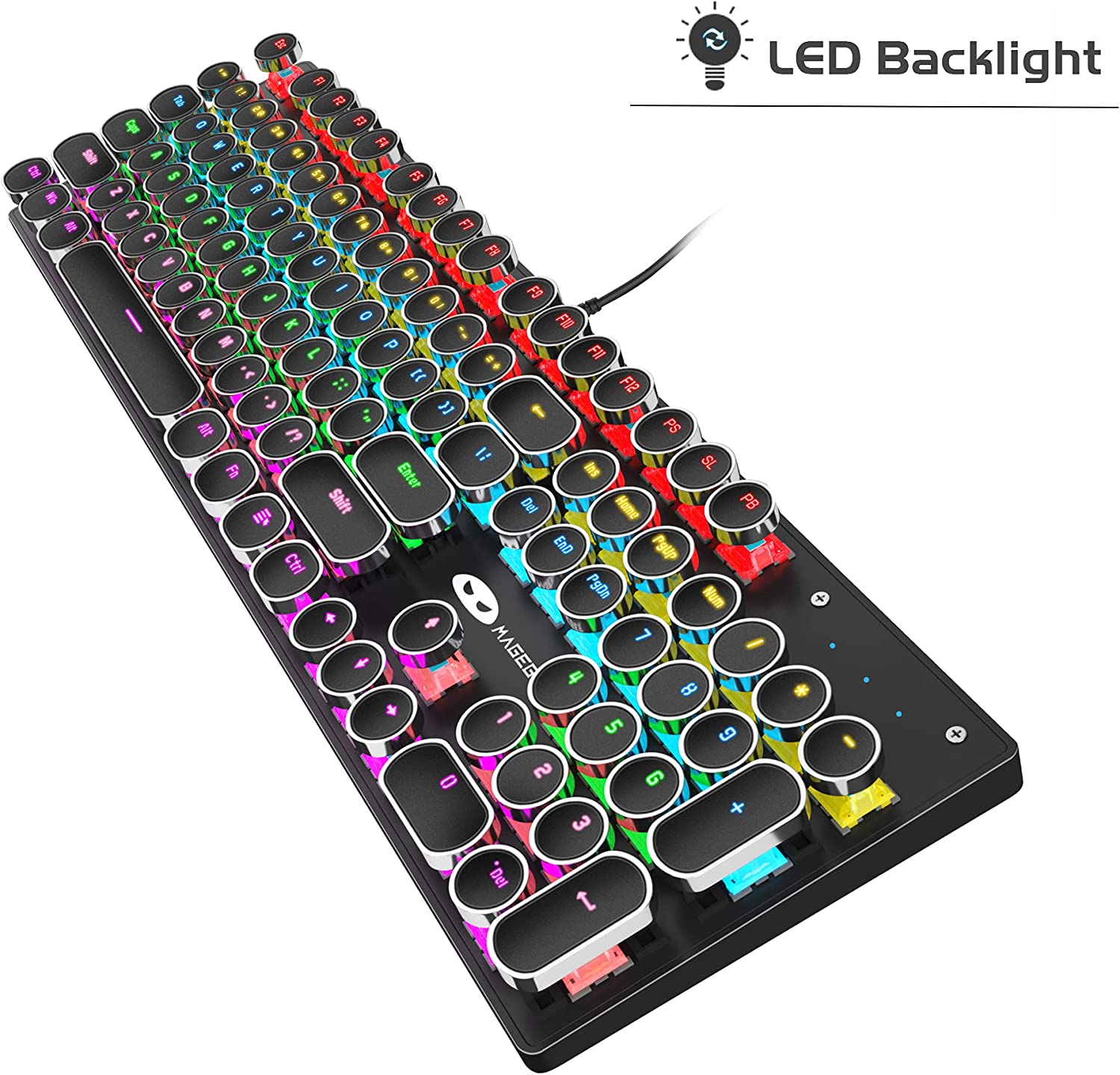Detail Rainbow Typewriter Keyboard Nomer 53