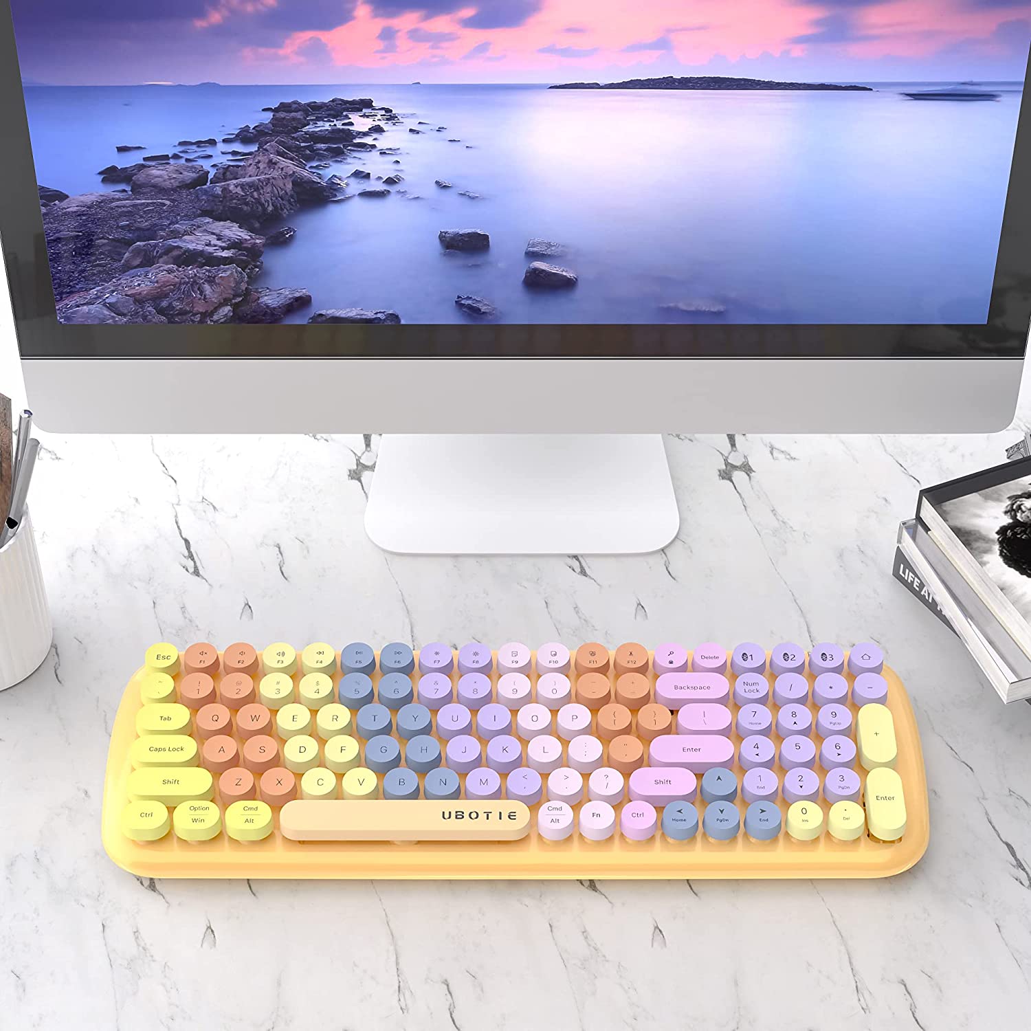 Detail Rainbow Typewriter Keyboard Nomer 55