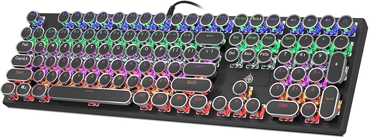 Detail Rainbow Typewriter Keyboard Nomer 8