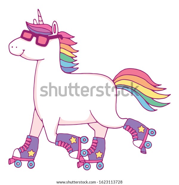 Detail Rainbow Unicorn Roller Skates Nomer 57