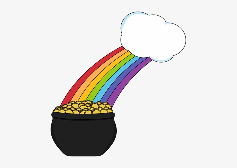 Detail Rainbow With Pot Of Gold Clipart Nomer 10