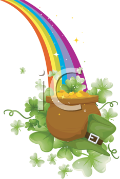 Detail Rainbow With Pot Of Gold Clipart Nomer 18