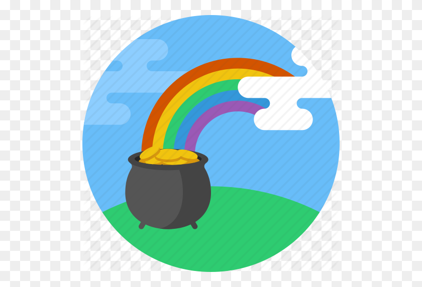 Detail Rainbow With Pot Of Gold Clipart Nomer 47