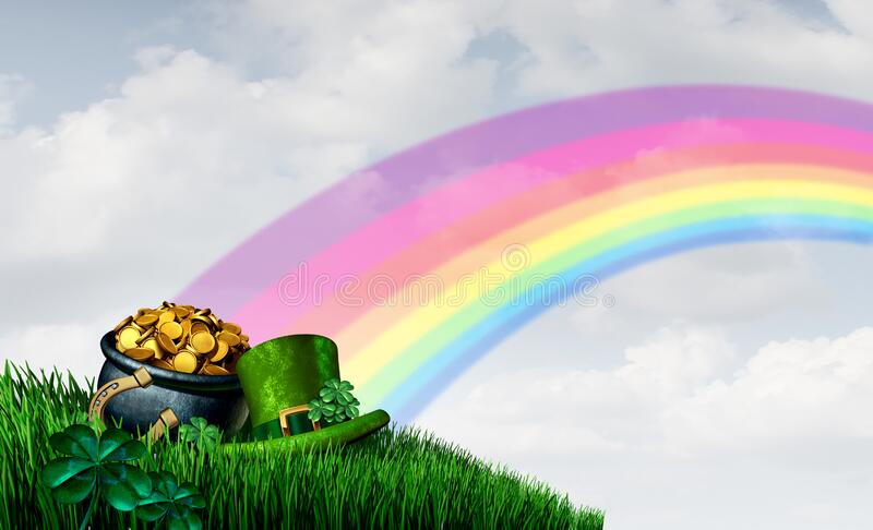 Detail Rainbow With Pot Of Gold Clipart Nomer 48