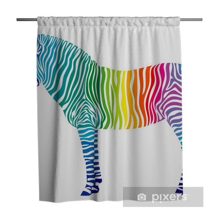 Detail Rainbow Zebra Curtains Nomer 12