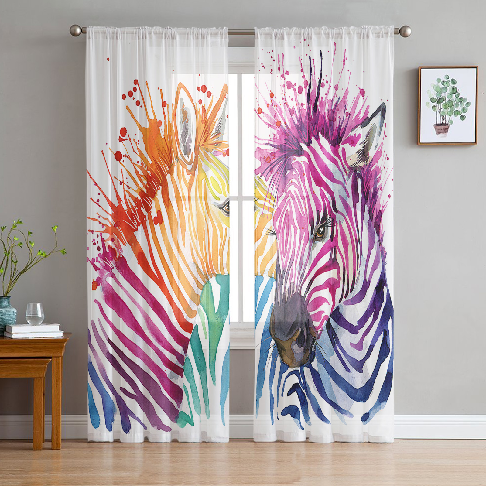 Detail Rainbow Zebra Curtains Nomer 20