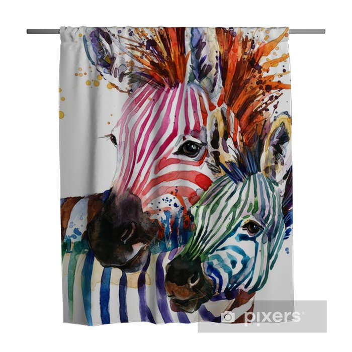 Detail Rainbow Zebra Curtains Nomer 24