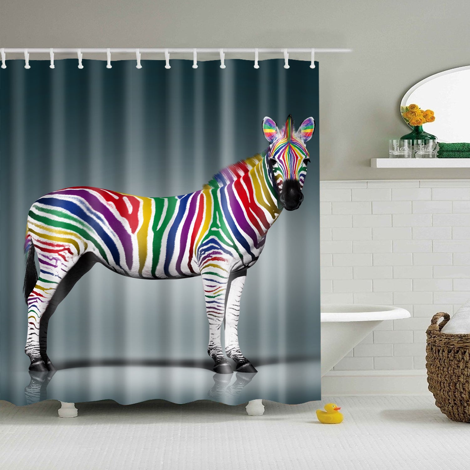 Detail Rainbow Zebra Curtains Nomer 26