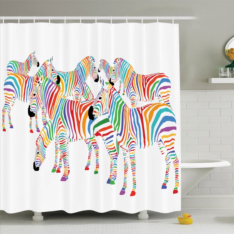 Detail Rainbow Zebra Curtains Nomer 27