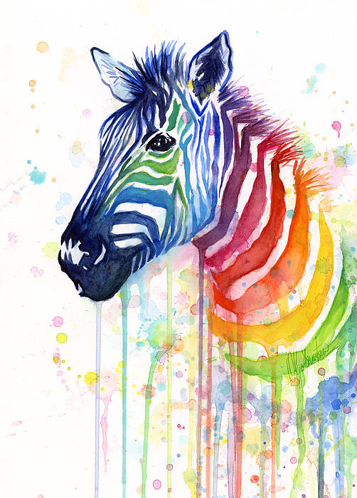 Detail Rainbow Zebra Curtains Nomer 50