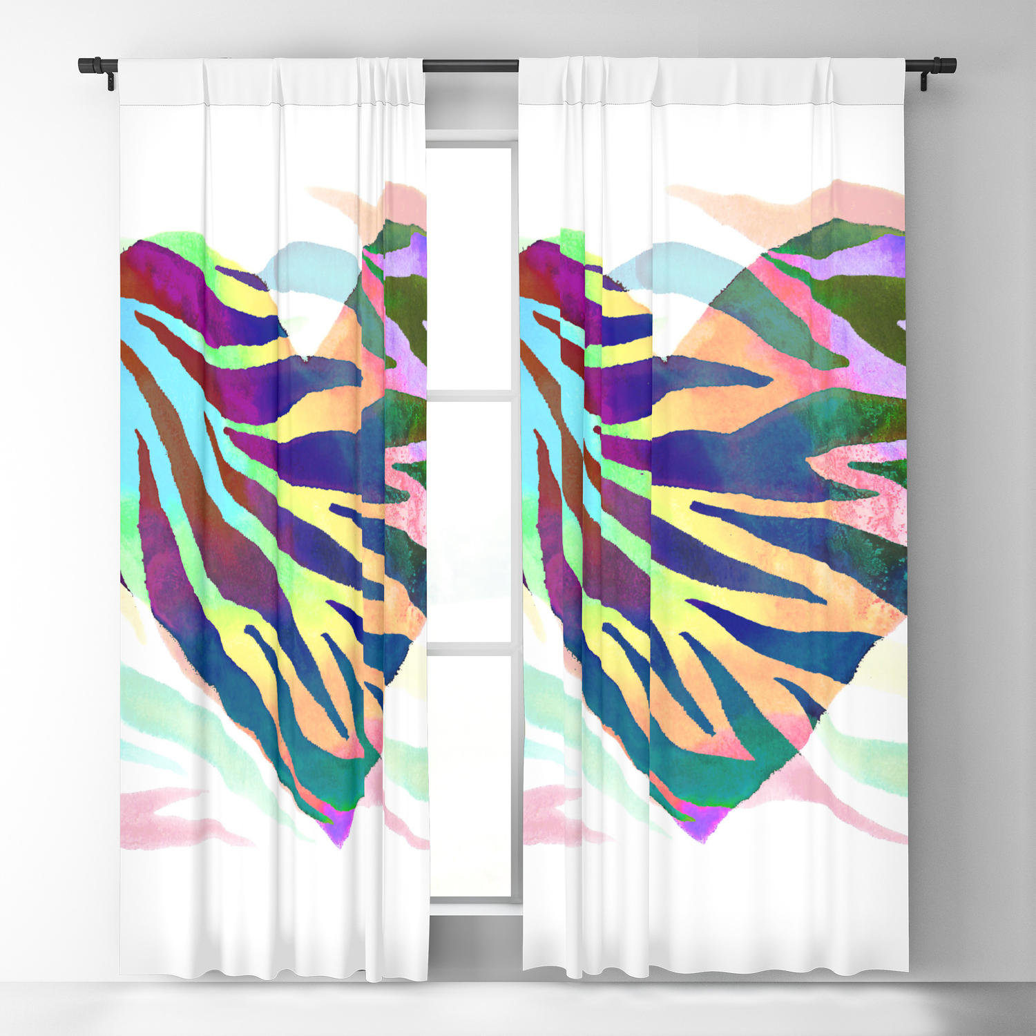 Detail Rainbow Zebra Curtains Nomer 7