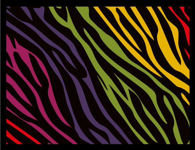 Detail Rainbow Zebra Rug Nomer 36