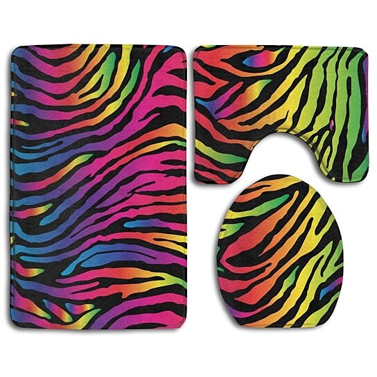 Detail Rainbow Zebra Rug Nomer 55