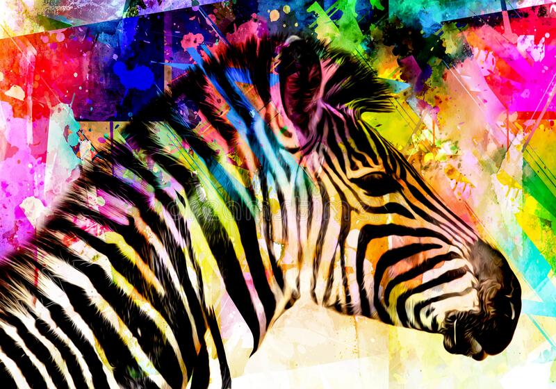 Detail Rainbow Zebra Wallpapers Nomer 29