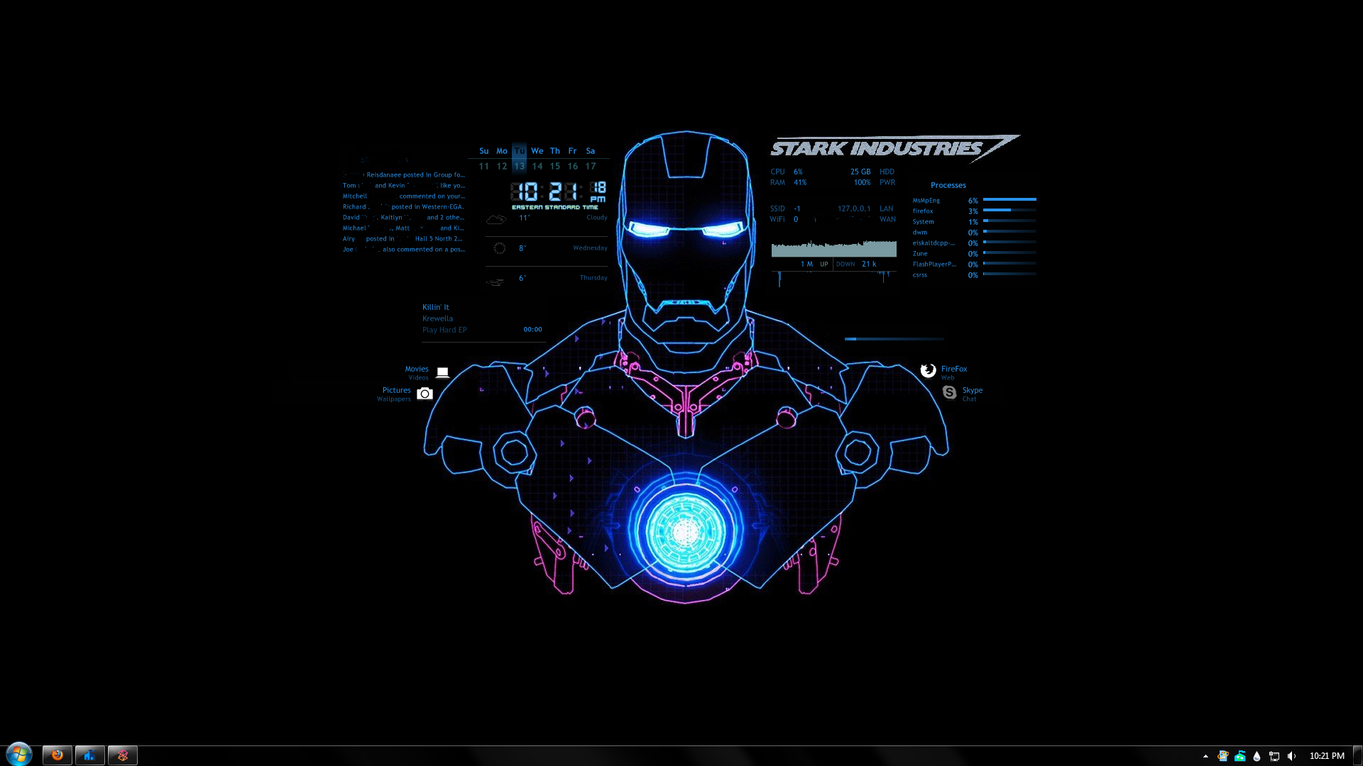 Detail Rainmeter Iron Man Nomer 14