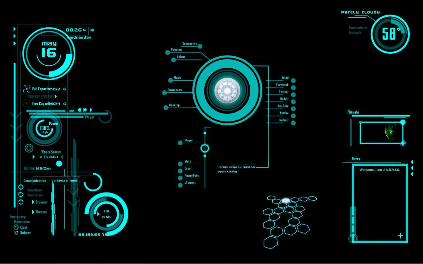 Detail Rainmeter Iron Man Nomer 23