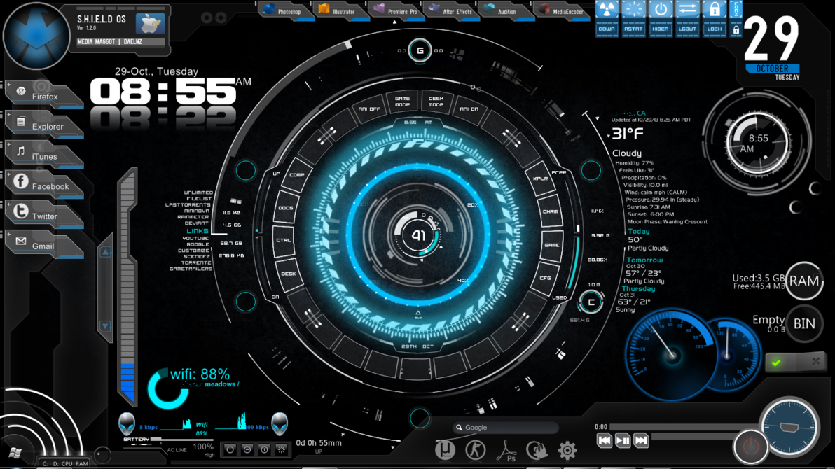 Detail Rainmeter Iron Man Nomer 31