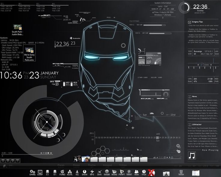 Detail Rainmeter Iron Man Nomer 35