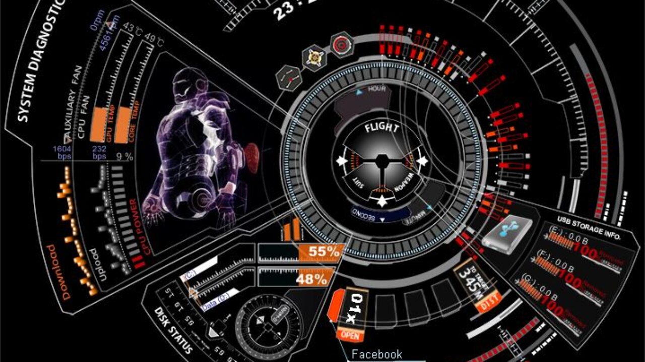 Detail Rainmeter Iron Man Nomer 45