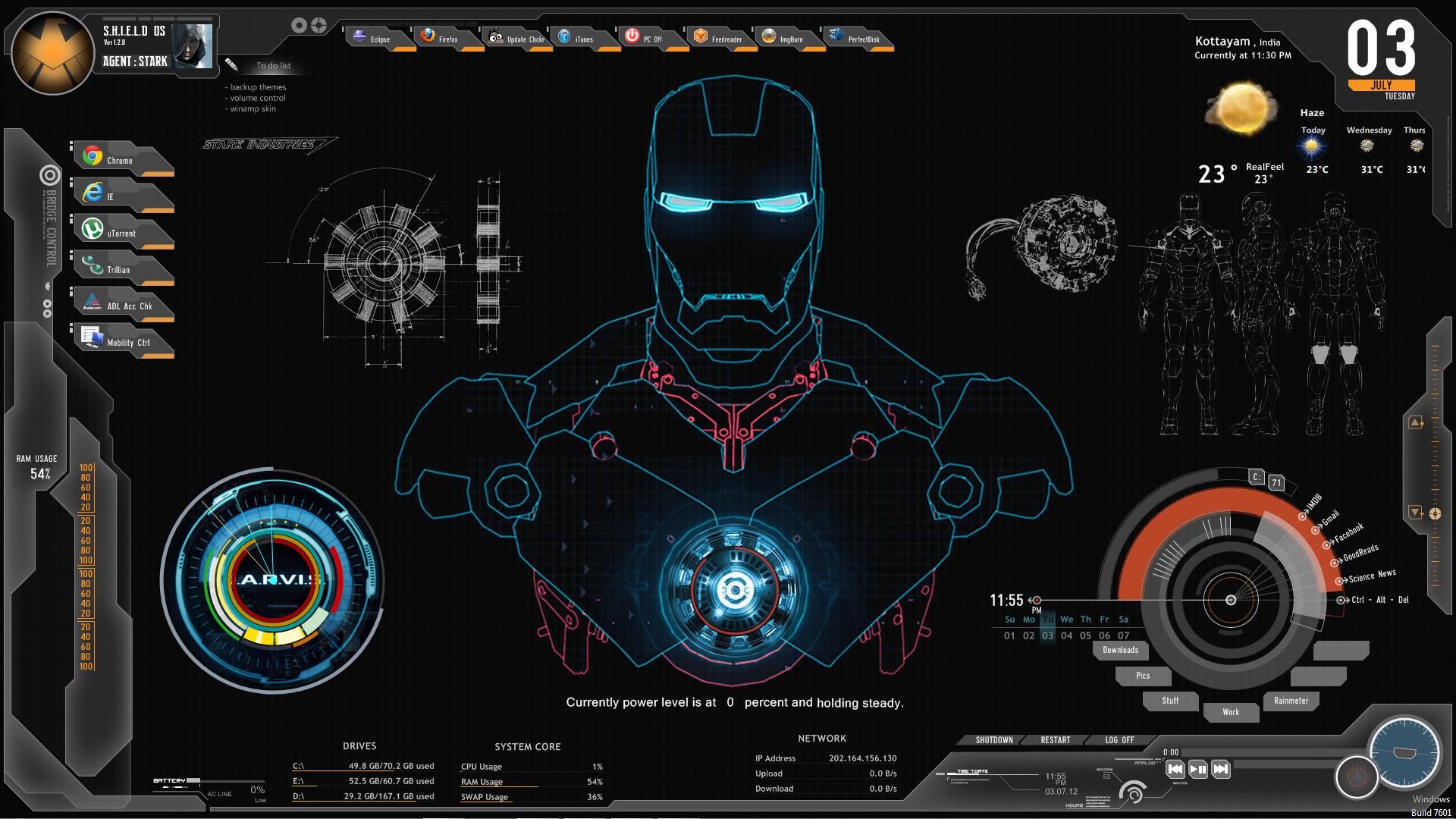 Detail Rainmeter Iron Man Nomer 8