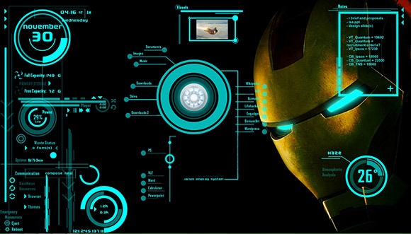 Detail Rainmeter Skin Iron Man Nomer 12