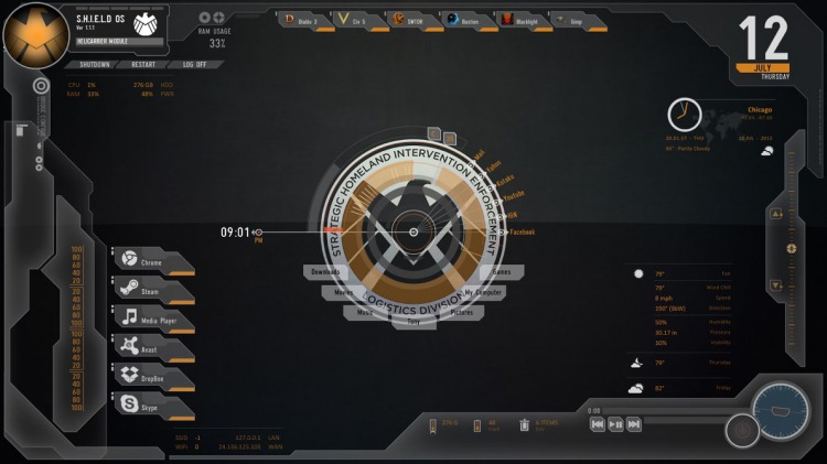 Detail Rainmeter Skin Iron Man Nomer 38