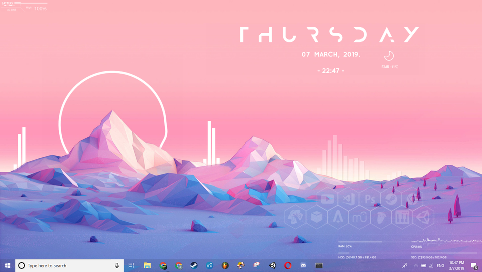 Detail Rainmeter Wallpaper Nomer 5