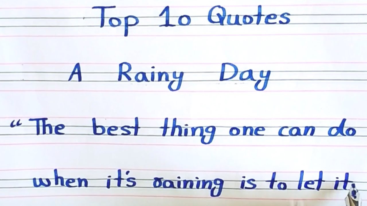 Detail Rainy Day Quotes Nomer 34