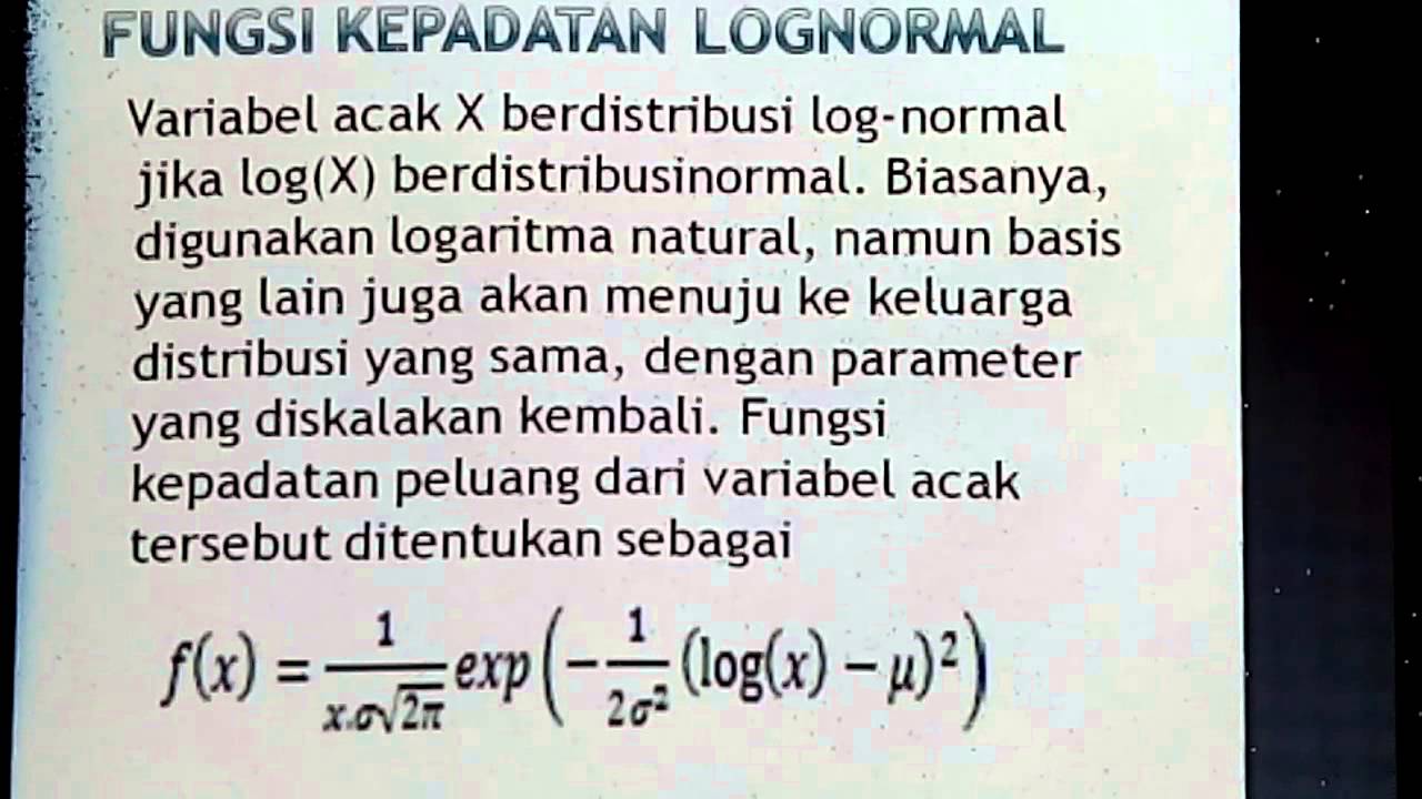 Detail Distribusi Log Normal Nomer 48