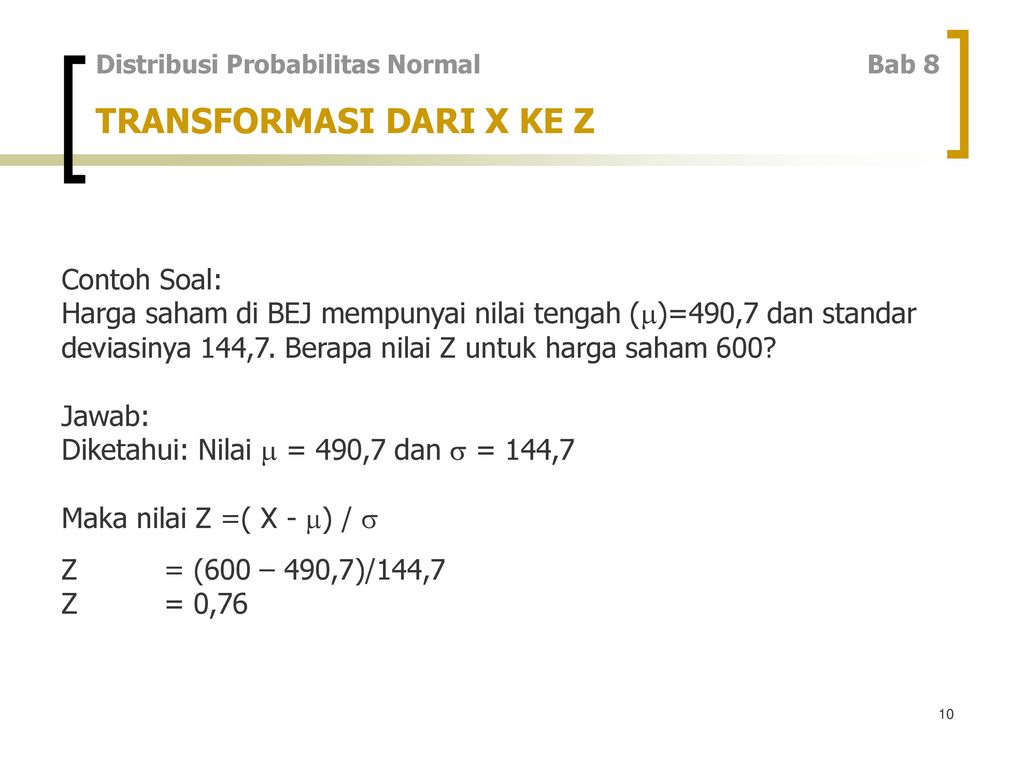 Detail Distribusi Normal Contoh Soal Nomer 39