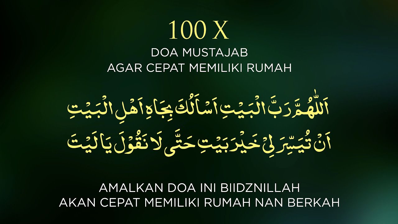 Doa Agar Punya Rumah