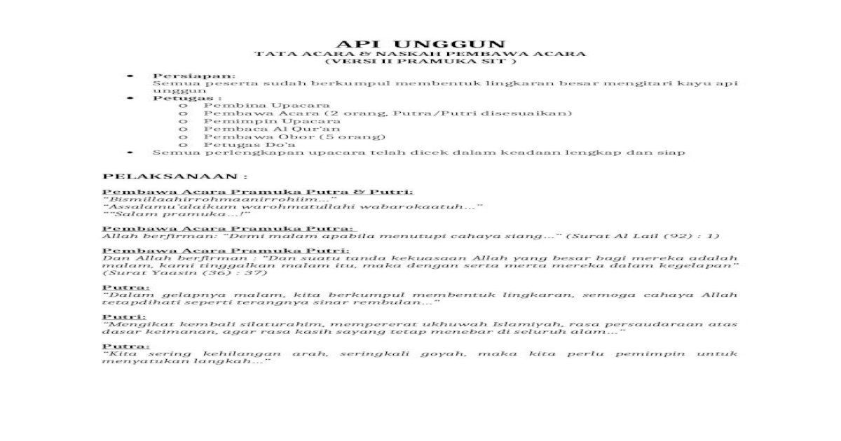 Detail Doa Api Unggun Nomer 15