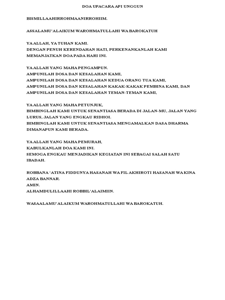 Detail Doa Api Unggun Nomer 3