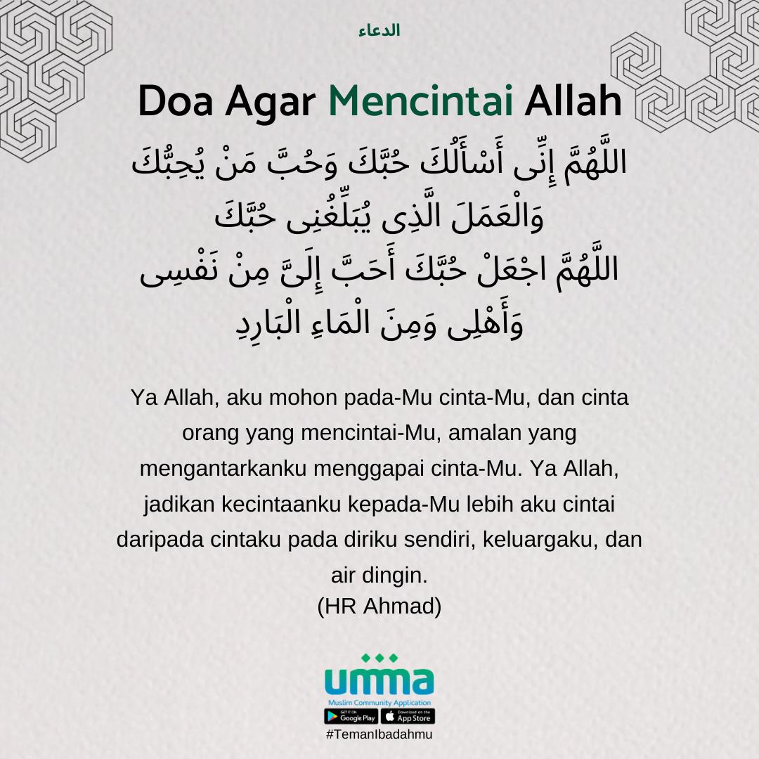 Detail Doa Cinta Allah Nomer 21