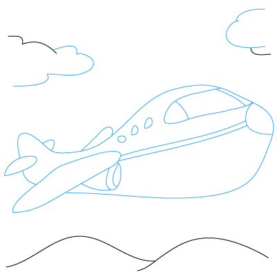 Detail Flugzeug Zeichnen Einfach Nomer 7