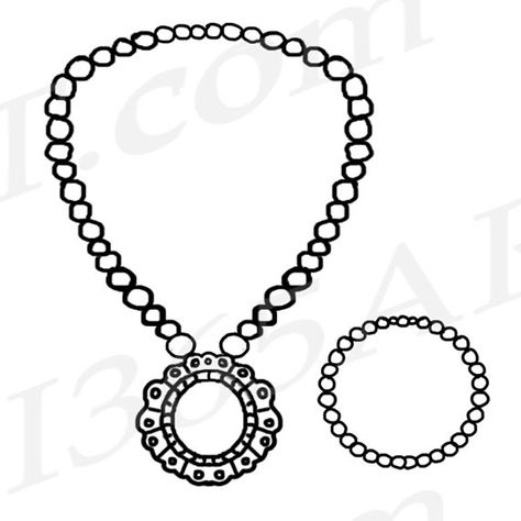 Detail How To Draw A Necklace Nomer 14