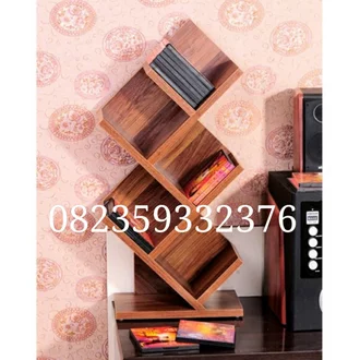 Detail Rak Buku Zigzag Nomer 10