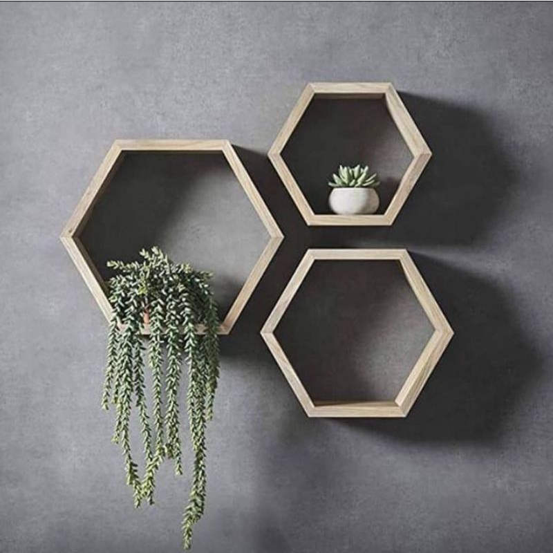Detail Rak Dinding Hexagonal Nomer 18