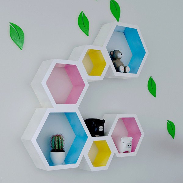 Detail Rak Dinding Hexagonal Nomer 25