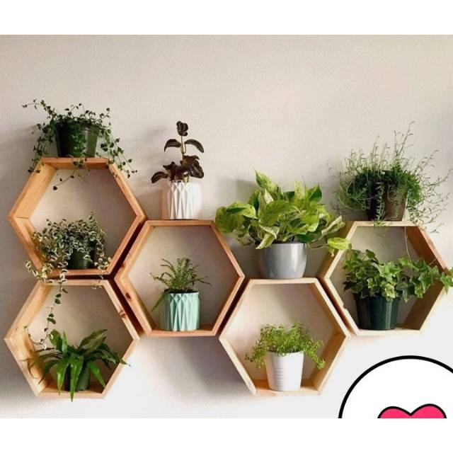 Detail Rak Dinding Hexagonal Nomer 32
