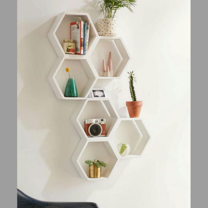 Detail Rak Dinding Hexagonal Nomer 5