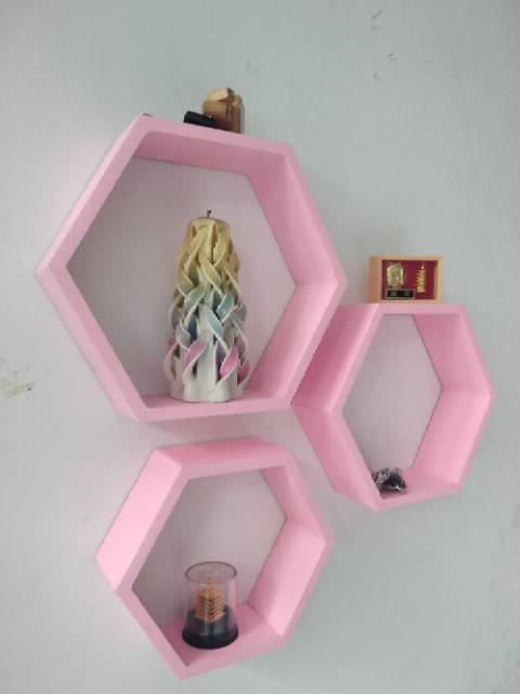 Detail Rak Dinding Hexagonal Nomer 37