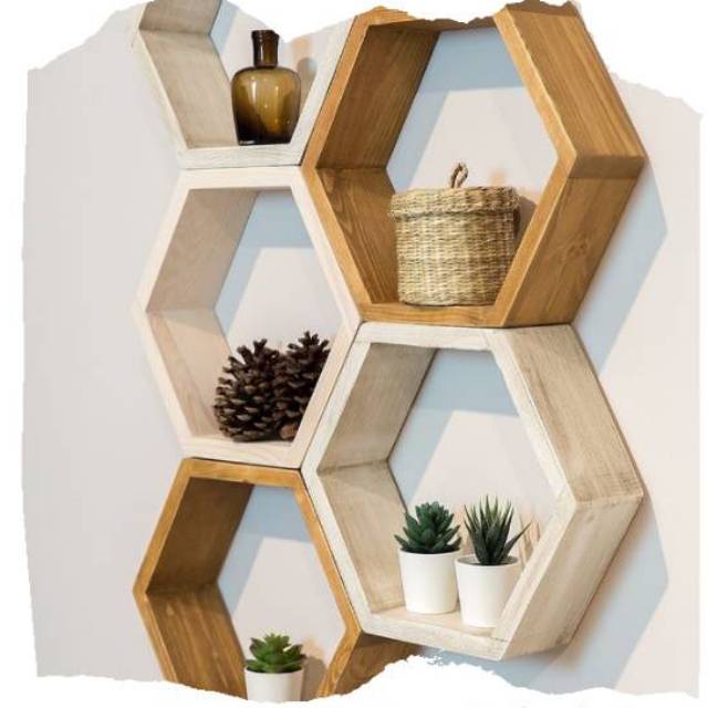 Detail Rak Dinding Hexagonal Nomer 39