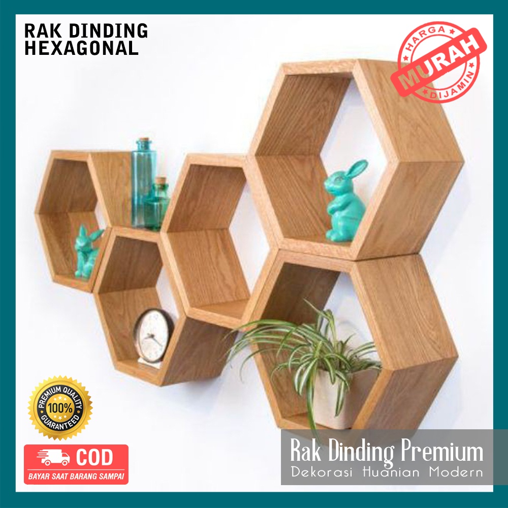 Detail Rak Dinding Hexagonal Nomer 55